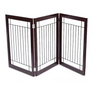 Internets Best Internet’s Best Traditional Wire Dog Gate | 3 Panel | 30 Inch Tall Pet Puppy Safety Fence | Fully...