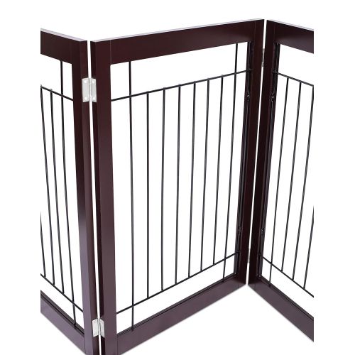  Internets Best Internet’s Best Traditional Wire Dog Gate | 3 Panel | 30 Inch Tall Pet Puppy Safety Fence | Fully...