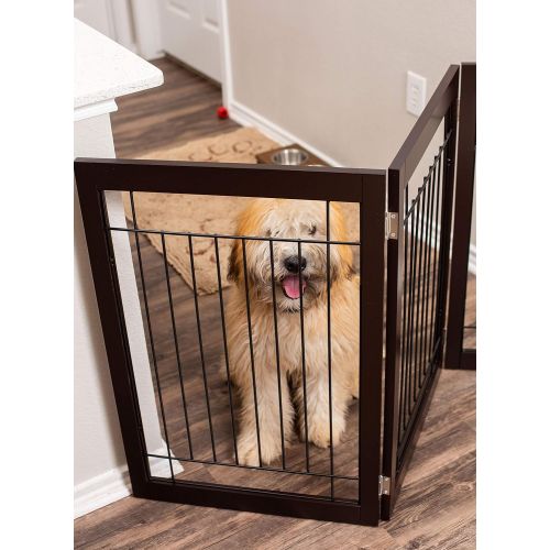  Internets Best Internet’s Best Traditional Wire Dog Gate | 3 Panel | 30 Inch Tall Pet Puppy Safety Fence | Fully...