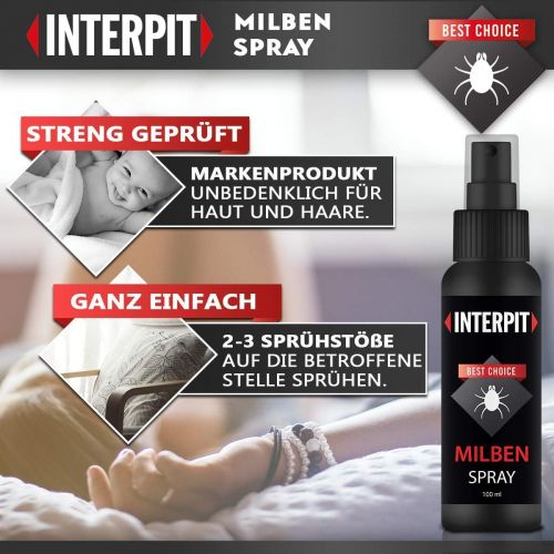  [아마존베스트]Interpit Anti-Mite Spray, Highly Effective and Perfect Dust Mite Protection for Furniture and Mattresses, Long Term Protection, Pest-Free, Anti-Spider Mite, 6-Month Protection