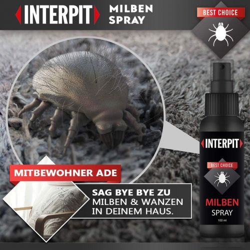  [아마존베스트]Interpit Anti-Mite Spray, Highly Effective and Perfect Dust Mite Protection for Furniture and Mattresses, Long Term Protection, Pest-Free, Anti-Spider Mite, 6-Month Protection