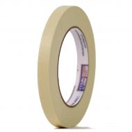 72 Rolls Professional Industrial Intertape 513 Utility Grade Paper Masking Tape - 1/2 Inch X 60 Yards - Natural Beige Color - 72 Rolls per Case