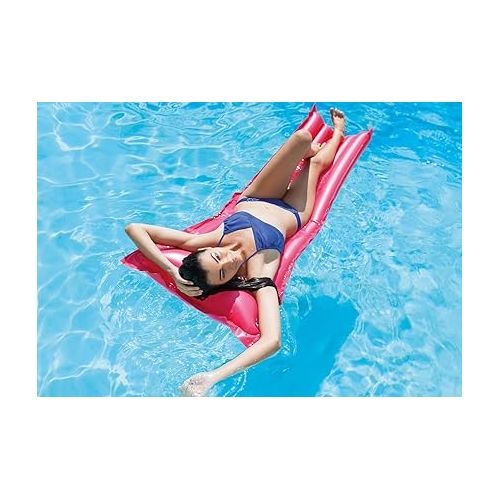 인텍스 Set of 2 Intex MAT Relax-a-mat Float Water Swim Pool Lake Raft Tube Flotation