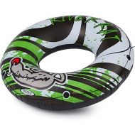 Intex River Rat 48 Inch Inflatable Vinyl Towable Boat Floating Tube Raft for Swimming Pool and Lake in Green Rat or Graffiti Rat Design, Color Varies