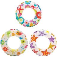 Intex Inflatable 20-Inch Lively Ocean Friends Print Kids Tube Swim Ring (3 Pack)