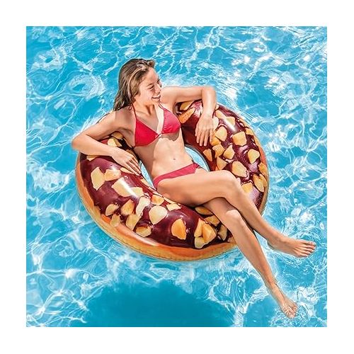 인텍스 Intex Nutty Chocolate Donut Tube Inflatable Tube