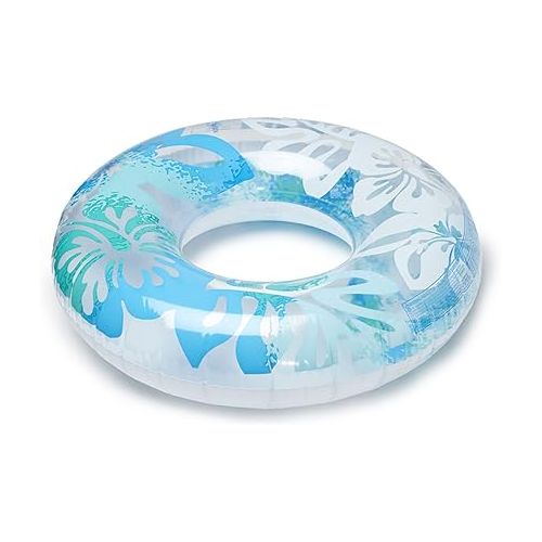 인텍스 INTEX 59251EP Clear Tropical Inflatable Tube: Floral Graphic Design - 36