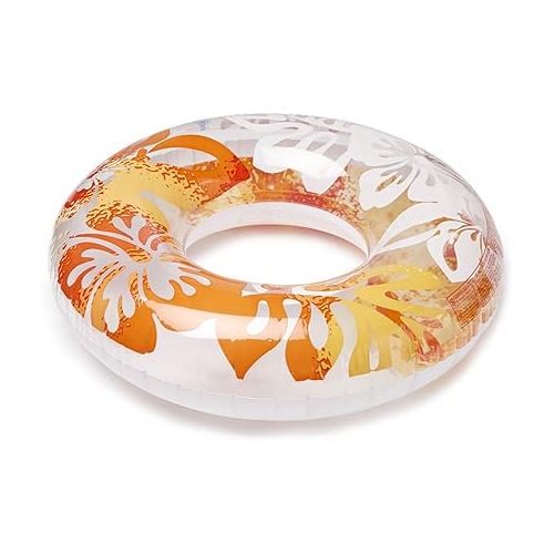 인텍스 INTEX 59251EP Clear Tropical Inflatable Tube: Floral Graphic Design - 36