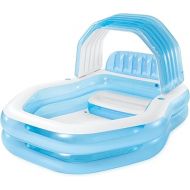 INTEX 57186EP Swim Center Sunshade Inflatable Family Pool: 140 Gallon Capacity - 90