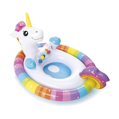 인텍스 Intex Inflatable See Me Sit Pool Ride for Age 3-4 (Colors/Styles Vary)