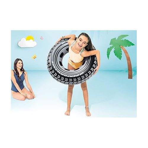 인텍스 Intex - Swimming Tube Giant car tyre 91cm