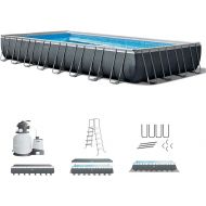 INTEX 26373EH Ultra XTR Deluxe Rectangular above Ground Swimming Pool Set: 32ft x 16ft x 52in - includes 2800 GPH Sand Filter Pump - SuperTough Puncture Resistant - Rust Resistant - Easy to Assemble