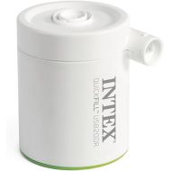 INTEX 66637E QuickFill USB Rechargeable Air Pump: Inflatates and Deflates Air Mattresses - Includes 2 Interrconnecting Nozzles - Lightweight and Portable - 200 L/Min Air Flow - Indoor and Outdoor Use