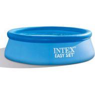 Intex 28110EH Easy Set 8 Foot x 30 Inch Round Inflatable Outdoor Backyard Above Ground Swimming Pool, 639 Gallons of Water, (Pool Only - No Pump)