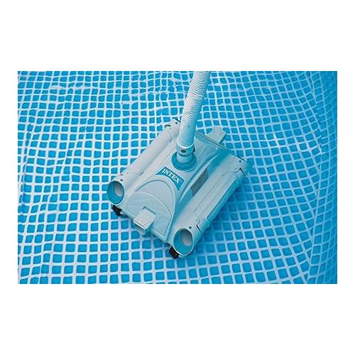 인텍스 Intex 28001E above Ground Pool Automatic Pool Cleaner Pressure Side Vacuum Cleaner with 24 Foot 7 Inch Hose for Intex Pools Only w/a 1.5 Inch Fitting