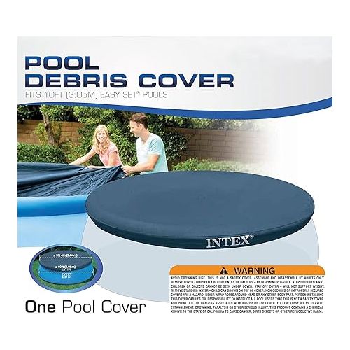 인텍스 10-Foot Round Easy Set Pool Cover by Intex
