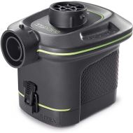 INTEX 66638E QuickFill Battery Pump: Inflates and Deflates Air Mattresses, Kayaks, Boats ? Includes 3 Interrconnecting Nozzles ? Sleek and Compact Design ? 420 L/Min Air Flow ? Indoor and Outdoor Use