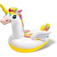 Intex: Mega Unicorn Inflatable Pool Island Float - (57291EP) Inflated 99in L x 64in W x 57in H, Colorful Unicorn Water Pool Float, 440 lbs. Max Weight Capacity