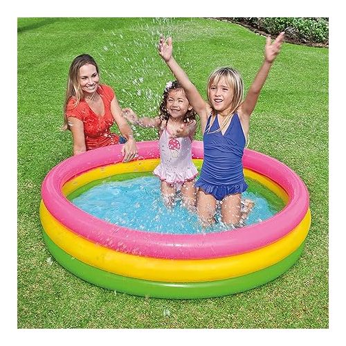 인텍스 Intex Kiddie Pool - Kid's Summer Sunset Glow Design - 58