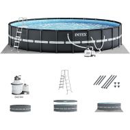 INTEX 26329EH Ultra XTR Deluxe Above Ground Swimming Pool Set: 18ft x 52in ? Includes 2100 GPH Cartridge Sand Filter Pump ? SuperTough Puncture Resistant ? Rust Resistant ? Easy to Assemble