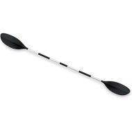 Intex 1 Piece 86 Inch Kayak Paddle with Ribbon Spoon Shaped Blades and 3 Feather Adjustable Positions for Sports and Outdoor Use