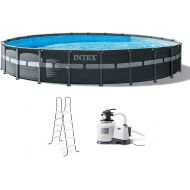 INTEX 26339EH Ultra XTR Deluxe Above Ground Swimming Pool Set: 24ft x 52in ? Includes 2800 GPH Cartridge Sand Filter Pump ? SuperTough Puncture Resistant ? Rust Resistant ? Easy to Assemble