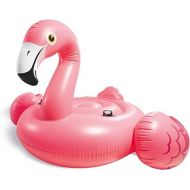 Intex 57288EP Giant Inflatable 80 Inch Mega Flamingo Island Ride On Swimming Pool Float, Pink