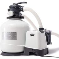Intex 26651EG Krystal Clear 16 Inch 3,000 GPH Above Ground Pool Sand Filter Pump with Automatic Timer, GFCI, and 6 Function Control, Gray