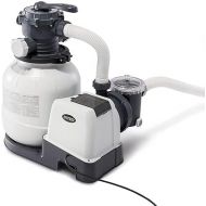 INTEX SX2100 Krystal Clear Sand Filter Pump for Above Ground Pools: 2100 GPH Pump Flow Rate - Improved Circulation and Filtration - Easy Installation - Improved Water Clarity - Easy-to-Clean