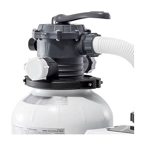 인텍스 INTEX SX2100 Krystal Clear Sand Filter Pump for Above Ground Pools: 2100 GPH Pump Flow Rate - Improved Circulation and Filtration - Easy Installation - Improved Water Clarity - Easy-to-Clean