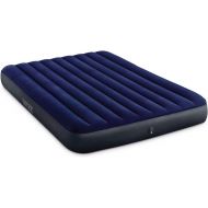 Intex 80 x 60 x 10 Inch Dura-Beam Fiber-Tech Vinyl Standard Downy Air Mattress with Plush Top and 2-in-1 Valve, Queen (Pump Not Included)