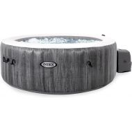 INTEX 28439EP PureSpa Greywood Deluxe Spa Set: Includes Energy Efficient Spa Cover - Spa Control App - Wireless Control Panel - 4 Person Capacity - 77