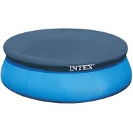 Intex 8 Foot Easy Set Cover for Above Ground Swimming Pool Vinyl Round (2 Pack)