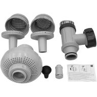 Intex 26005E Above Ground Swimming Pool Inlet Air Water Jet Part Kit with Plunger Valve, Strainer Connector, Jet Nozzle, Strainer Grid & More