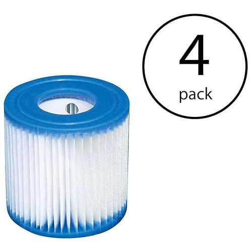 인텍스 Intex Swimming Pool Easy Set Filter Cartridge Replacement - Type H (4 Pack)