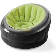 Intex 68581EP Inflatable Empire Chair: Durable Outdoor Use - 2-PLY Laminate - Velvety Surface - Flocked Construction - Green