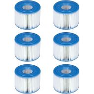 Intex 29001E PureSpa Type S1 Easy Set Pool and Spa Filter Replacement Cartridges, 6 Filters