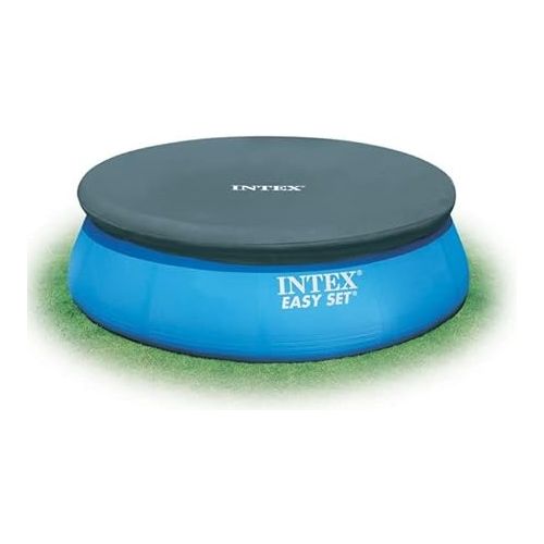 인텍스 Intex 8' Above Ground Pool Vinyl Cover Tarp & Type H Easy Set Filter (6 Pack)