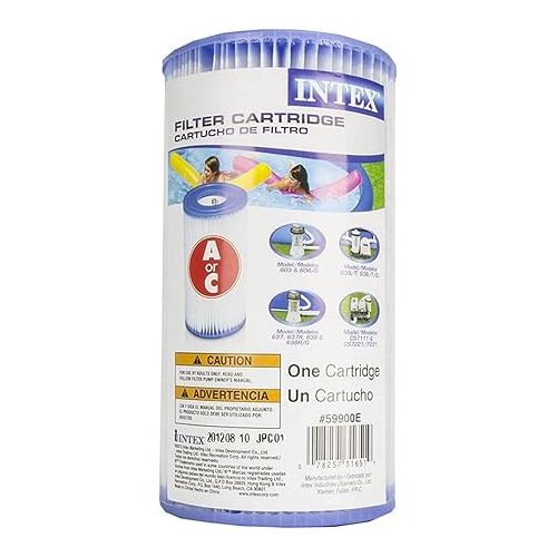 인텍스 (Pack of 6) Intex 29000E/59900E Easy Set Pool Replacement Type A or C Filter Cartridge