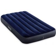 Intex 75 x 39 x 10 Inch Dura-Beam Fiber-Tech Vinyl Standard Downy Air Mattress with Plush Top and 2-in-1 Valve, Twin (Pump Not Included)