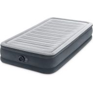 Intex 67765ED Dura-Beam Deluxe Comfort-Plush Mid-Rise Air Mattress: Fiber-Tech - Twin Size - Built-in Electric Pump - 13in Bed Height - 300lb Weight Capacity