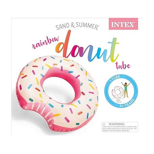 인텍스 Intex 56265EP Rainbow Donut Tube Inflatable Tube