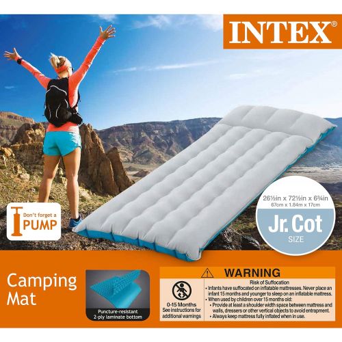 인텍스 Intex Inflatable Camping Mattress, 72.5 x 26.5 x 6.75