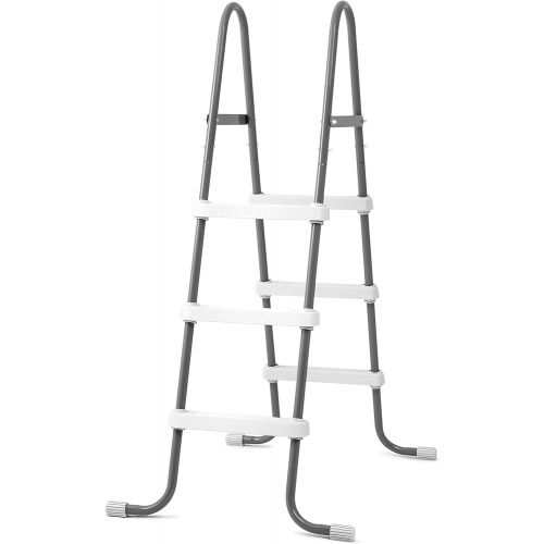 인텍스 Intex Steel Frame Above Ground Swimming Pool Ladder for 42 Wall Height Pools