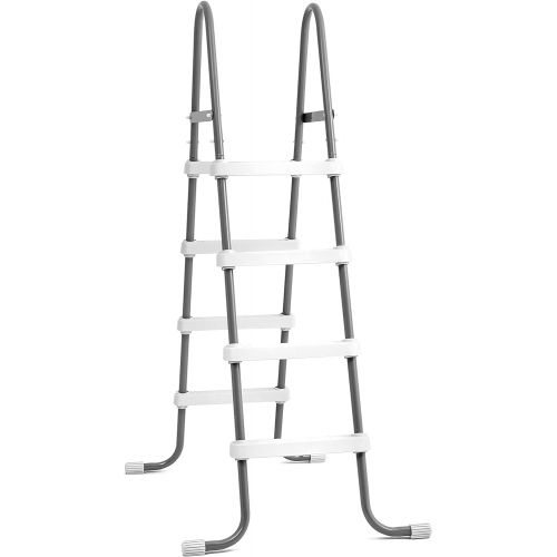 인텍스 Intex 28066E Steel Frame Swimming Pool Ladder 48 Inch Wall Height Pools