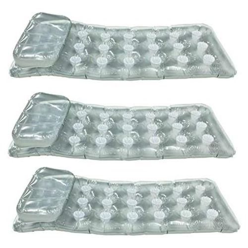 인텍스 Intex 18-Pocket Mattress Suntanner Pool Lounger w/ Headrest (3 Pack) | 58894EP