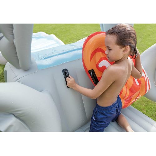 인텍스 Intex Surf N Slide Inflatable Play Center, 181 X 66 X 62, for Ages 6+ 인텍스 풀장 야외수영장 57159EP Surf N Slide 15피트