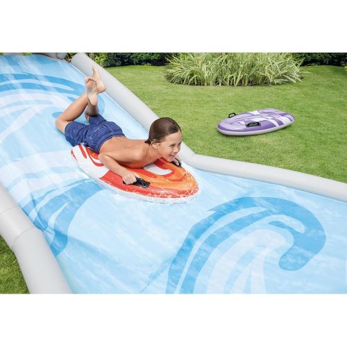 인텍스 Intex Surf N Slide Inflatable Play Center, 181 X 66 X 62, for Ages 6+ 인텍스 풀장 야외수영장 57159EP Surf N Slide 15피트