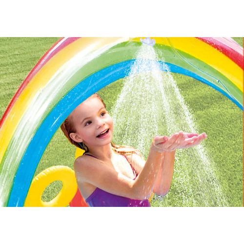 인텍스 Intex Rainbow Ring Inflatable Play Center, 117 X 76 X 53, for Ages 2+