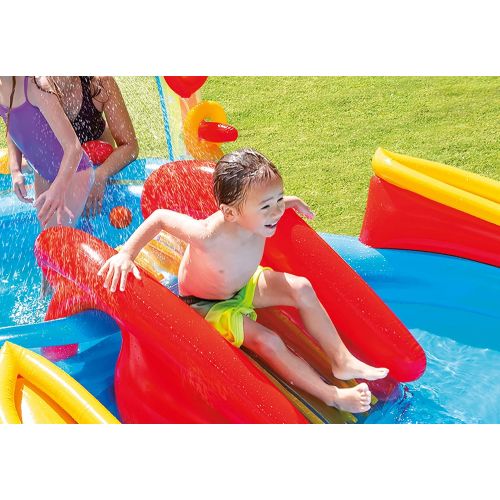 인텍스 Intex Rainbow Ring Inflatable Play Center, 117 X 76 X 53, for Ages 2+